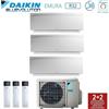 Daikin CLIMATIZZATORE CONDIZIONATORE DAIKIN TRIAL SPLIT INVERTER serie 3 FTXJ R-32 EMURA III BIANCO Bluevolution 7000+7000+12000 con 3MXM52N WI-FI INCLUSO - NEW -7+7+12