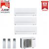 Mitsubishi Electric CLIMATIZZATORE CONDIZIONATORE MITSUBISHI ELECTRIC TRIAL SPLIT INVERTER MSZ-AP_VGK R-32 9000+9000+9000 CON MXZ-3F54VF A+++ WI-FI INCLUSO - NEW 9+9+9