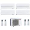 Mitsubishi Electric CLIMATIZZATORE CONDIZIONATORE MITSUBISHI ELECTRIC QUADRI SPLIT INVERTER MSZ-AP_VGK R-32 7000+7000+12000+12000 CON MXZ-4F80VF A++ WI-FI INCLUSO - NEW 7+7+12+12