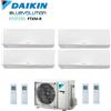 Daikin CLIMATIZZATORE CONDIZIONATORE DAIKIN QUADRI SPLIT INVERTER serie R FTXM R-32 PERFERA WALL Bluevolution 7000+7000+9000+9000 con 4MXM68N WI-FI INCLUSO - NEW -7+7+9+9