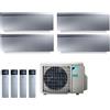Daikin CLIMATIZZATORE CONDIZIONATORE DAIKIN QUADRI SPLIT INVERTER serie 3 FTXJ R-32 EMURA III ARGENTO Bluevolution 7000+7000+9000+12000 con 4MXM68N9 WI-FI INCLUSO - NEW -7+7+9+12