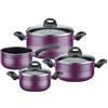 GSW 158107 Milano Color Set di 4 pentole, Colore: Lilla