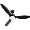 Eden pulse Ventilatore nero 24 W 2424 lm, temperatura regolabile, telecomando, timer, 32,5/45x107x107 cm