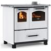 La Nordica Extraflame Cucina A Legna 7,5 kW Con Forno Family La Nordica 4 Stelle Bianca