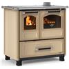 La Nordica Extraflame Cucina A Legna 7,5 kW Con Forno Family La Nordica 4 Stelle Cappuccino