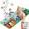 jerryvon Giochi Bambini 1 Anno - Tappeto Musicale Bambini 1 Anno con 10 Animali e Pianoforte per Bambini, Giochi Montessori Interattivi per Bambini 1 Anno, Giocattoli Gioco Regalo Bambino Bambina 1 2 3 4 Anni