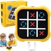 Pipihome Gioco Elettronico Tic Tac Toe, Portatili Giochi di Puzzle Smart Games per bambini, Giochi da Tavolo Per Ragazzi, Giocattoli Fidget Educativi Da Viaggio per 2 per Famiglie Bambini e Bambine (A)
