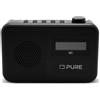 Pure Elan One2 Radio portatile DAB+/FM con Bluetooth 5.1 (display LCD, 10 tasti di memoria, funzionamento a batteria con 4 batterie AA), colore nero carbone