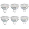 Akynite Lampadina MR16 GU5.3 12V 3W LED Luce Naturale 4000K, Ø50mm, 120 Gradi, 300LM, Faretto LED GU5.3 12V AC/DC per Bagno Cucina, non-dimmerabile, set di 6