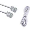 vetrine in rete Vetrineinrete® Prolunga telefonica cavo da 1.5 3 5 10 metri connettori plug RJ11 modem telefono fac anti aggrovigliamento (5 mt) F18
