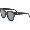 Le Specs. Le Specs Liar Lair Black Rubber Cat Eye Sunglasses Taglia unica Nero