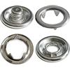 RERI - Bottoni a pressione lunghi modello Jersey, bottoni a pressione in metallo, accessori per cucito, adatti per il fai da te, tessuti, borse e vestiti, diametro 11 mm