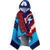 Marvel Asciugamano con cappuccio Captain America 100% cotone Avengers Poncho Asciugamano da spiaggia per bambini Accappatoio da bagno Copertura da nuoto per ragazzi