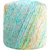 jiuzcare Filato per uncinetto 133 m cotone, colorato per calze Rainbow Yarn, filo di cotone per ricamo e maglia, multicolore [52# Shiqing]