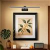 MantoLite LED Lampada da Parete Temperatura Colore Regolabile, 60cm 12W Applique Illuminazione per Pareti Bagno Nero Spazzolato Luci da Esposizione con Testa Della Lampada Girevole Luci Lettura Faretti da Muro