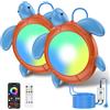 LyLmLe Luci Piscina LED per Fuori Terra con Controllo APP, 40W RGBW Luce Piscina Magnetica Dimmerabile con Trasformatore e Timer, Impermeabile IP68, 1600lm, Illuminazione Subacquea 12V con Cavo 10m