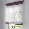 SIMPVALE Tende Romane, Viola 80x100cm Tenda a Pacchetto Finestra, Tende Interne Voile per Camera da Letto, Studio, Cucina