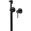 NEWFORM - idroscopino per bidet con miscelatore monocomando nero - 885 + 27852
