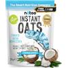 NÄTOO Farina di Avena Aromatizzata 1 Kg Instant Oats Farina Di Avena Istantanea Ideale come Preparato Per Pancake Proteici Porridge Oatmeal e Crepes Gusto Coconut Creme