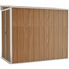 vidaXL Capanno Giardino a Parete Marrone 118x194x178cm Acciaio Zincato