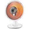 PYRAMIDEA Stufetta Elettrica a Parabola a Carbonio da 600W Colore Argento SC600T