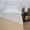 Corredocasa Trapuntino Copriletto Una Piazza e Mezza, Made in Italy - Trapuntato Doubleface Mezza Stagione, Coperta Bicolore Primaverile in Morbida Microfibra (Beige/Panna)
