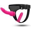Hiksee Strapon Anale Indossabile per Donna, Uomo, Strap on doppio penetrazione dildo piccolo realistico per Pegging Anale Uomo o Cintura Giochi Lesbo, Pene Finto, Strap-on Dildo in Silicone Sesso Coppie