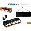 Casio SA 76 TASTIERA SA76 Arancione 44 mini Tasti KIT BORSA + ALIMENTATORE +PILE