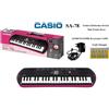 Casio PINK ROSA SA 78 (sa76 sa77)TASTIERA SA78 44 Tasti con ALIMENTATORE e PILE