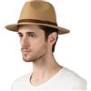 Lanzom Cappelli da sole estivi da spiaggia per uomo donna pieghevole floppy viaggio ripiegabile cappello Staw, cappello a tesa larga, Stile C-kaki, L