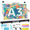 ARTDOT A3 Lavagna Luminosa per Diamond Painting, Tavoletta Luminosa con Pittura Diamante Accessori per 5D Diamond Painting Personalizzato Kit