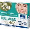 F&f Collagen act trattamento viso 2 fasi maschera anti age elasticizzante + crema idratante lenitiva elasticizzante