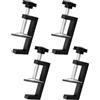 QUVBKZ 4 Pezzi Morsetto a G Kit, Range di Serraggio 10-57mm Morsetti da Falegname, Regolabile Morsetto da Tavolo, Accessori per Utensili per la Lavorazione del Legno, per Legno, Plastica