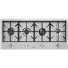 Foster 7640 000 - 7640000 - Piano Cottura in linea a gas Milano da 100 cm - 1080 x 49 cm - 4 fuochi - Inox Spazzolato - Filotop - Griglie in ghisa