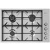 Foster 7637 000 - 7637000 - Piano Cottura a gas Milano da 80 cm - 82 x 56 cm - 4 fuochi - Inox Spazzolato - Filotop - Griglie in ghisa