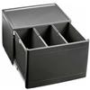 Blanco 1517470 Pattumiera BOTTON Pro Automatica 60/3 - 3 Secchi - Montaggio facilitato - Guide Estensibili - Maniglia Funzionale - Base Sottolavello 60 cm - Maniglia Ergonomica - Capacità 39 litri (13 + 13 + 13)