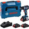 Bosch Professional 18V System Trapano-avvitatore a batteria GSR 18V-90 C (motore brushless, incl. 3 batterie ProCORE 4.0Ah, caricabatteria GAL 18V-40, in L-BOXX)