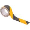 MIVOS Nastro segnaletico a strisce nero-giallo 50mm x 5m - Nastro segnaletico autoadesivo per la segnalazione di pavimenti e sicurezza - Nastro segnaletico - antiscivolo