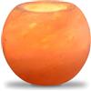 Zen Light Zen'Light - Portacandele in cristallo di sale himalayano, 900 g, cristallo di sale dell'Himalaya naturale, intagliato a mano, portacandele in materiale naturale di qualità, forma