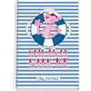DOHE - Taccuino a quadretti - formato foglio (21,5 x 31 cm), rilegatura a spirale, 80 fogli da 90 g/m², griglia 4 mm, copertina rigida, rosa Panther Sailing, materiale scolastico