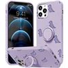 Yoedge Custodia Compatible per Samsung Galaxy A50 / A30S / A50s 6,4 Pollice, 360° Regolabile Anello Silicone Antiurto Protezione Magnetica Supporto Dito e cavalletto Galaxy A50s, Viola