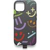 UNTAGS - Cover iPhone 13 Pro Max Funny Things - Materiale Effetto Pelle - Morbida Microfibra Interna Antigraffio - Nero