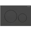 Geberit Placca Geberit Sigma20 Round Nero Opaco / Nero Doppio Tasto | 115.882.16.1 Nero