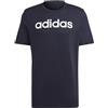 adidas Essentials Single Jersey Linear Embroidered Logo Short Sleeve T-shirt, Maglietta Uomo, Legend Ink/White, XXL
