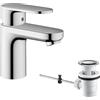 hansgrohe Vernis Blend Miscelatore monocomando lavabo 70 con saltarello, cromo, 71550000