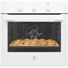 Electrolux Forno Elettrico da Incasso Ventilato Multifunzione con Grill Capacità 72 litri Classe energetica A Larghezza 60 cm funzione Pizza colore Bianco - KOHHH00W