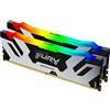 Kingston FURY Renegade DDR5 RGB Argento/Nero XMP 96GB (2x48GB) 6400MT/s CL32 DIMM Memoria Gaming per Computer Kit da 2 - KF564C32RSAK2-96