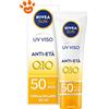 Nivea Sun Q10 Crema Viso Solare Antietà SPF 50 - Confezione Da 50 ml