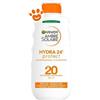 Garnier Ambre Solaire Hydra 24 Latte Solare SPF 20 - Confezione Da 200 ml