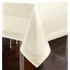 texpot Tovaglia con bordo in raso, 130 x 190 cm 100% cotone, misura a scelta, colore: champagne